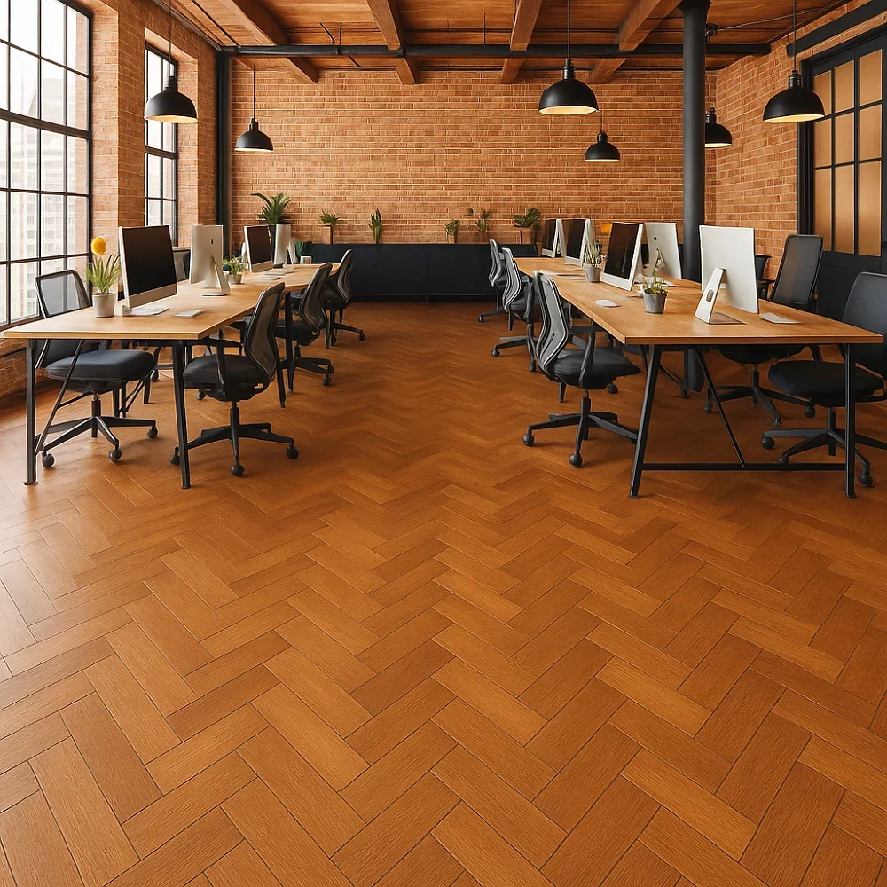 Commercial Herringbone Flooring